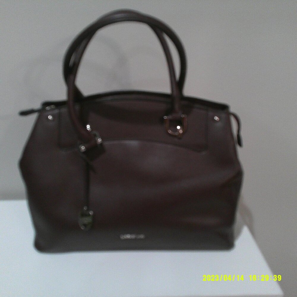 Large London Fog Burgundy Purse
